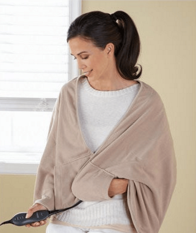 Sunbeam Chill Away Heated Fleece Wrap Only 29.29 (Reg. 44.99!)