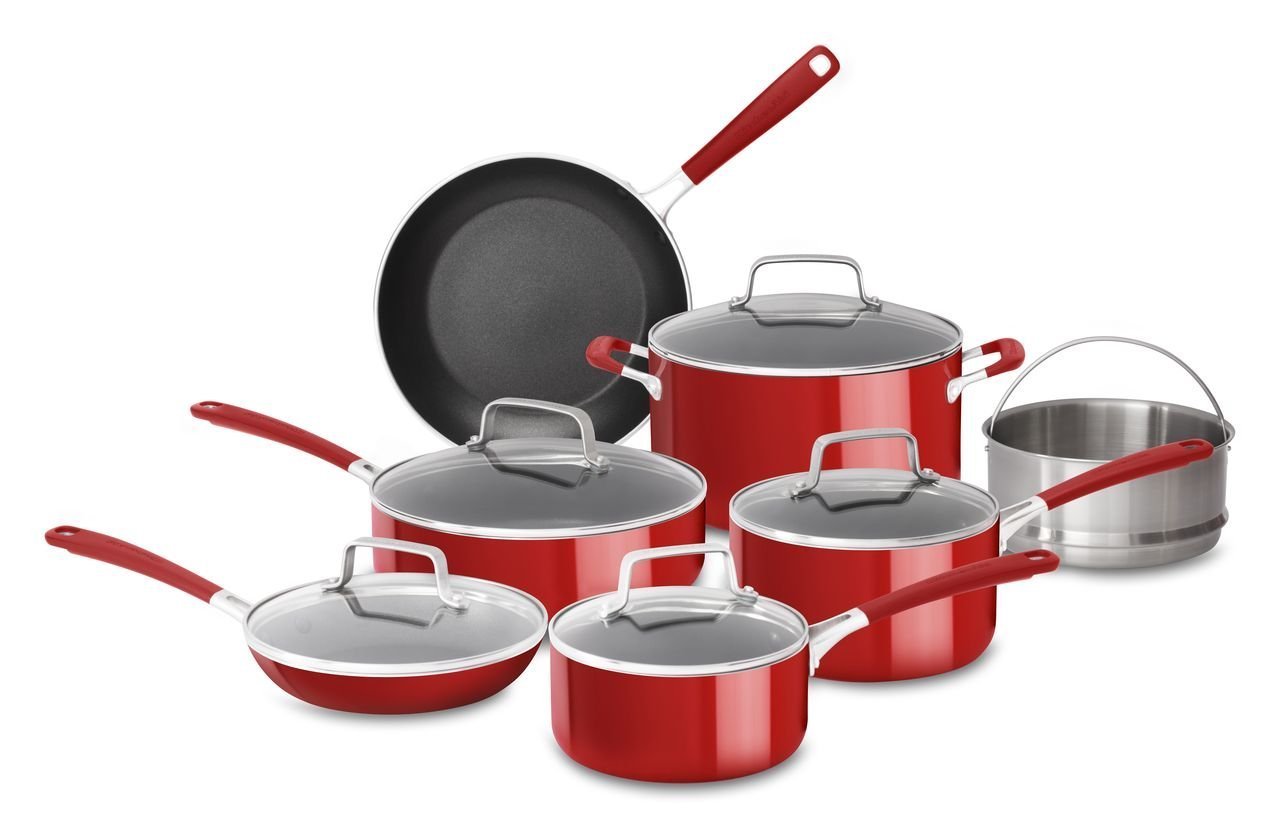 KitchenAid Aluminum Nonstick 12 Piece Cookware Set 109.99