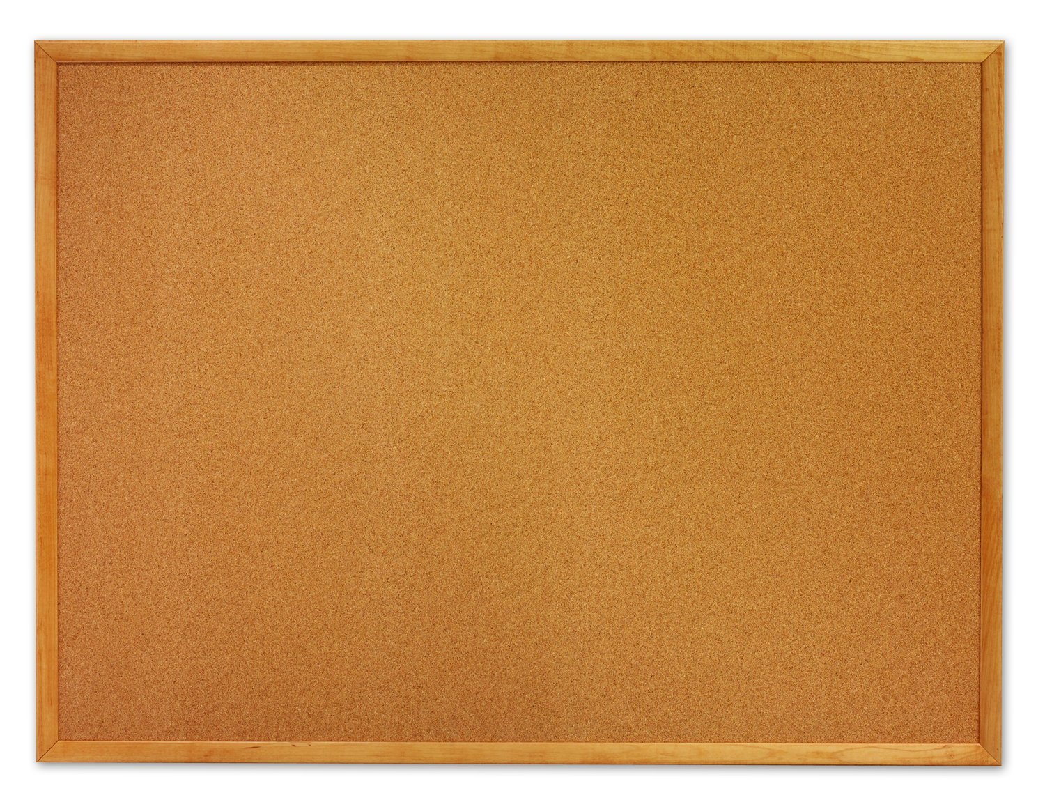 Quartet Cork Bulletin Board, Oak Finish Frame 8.97