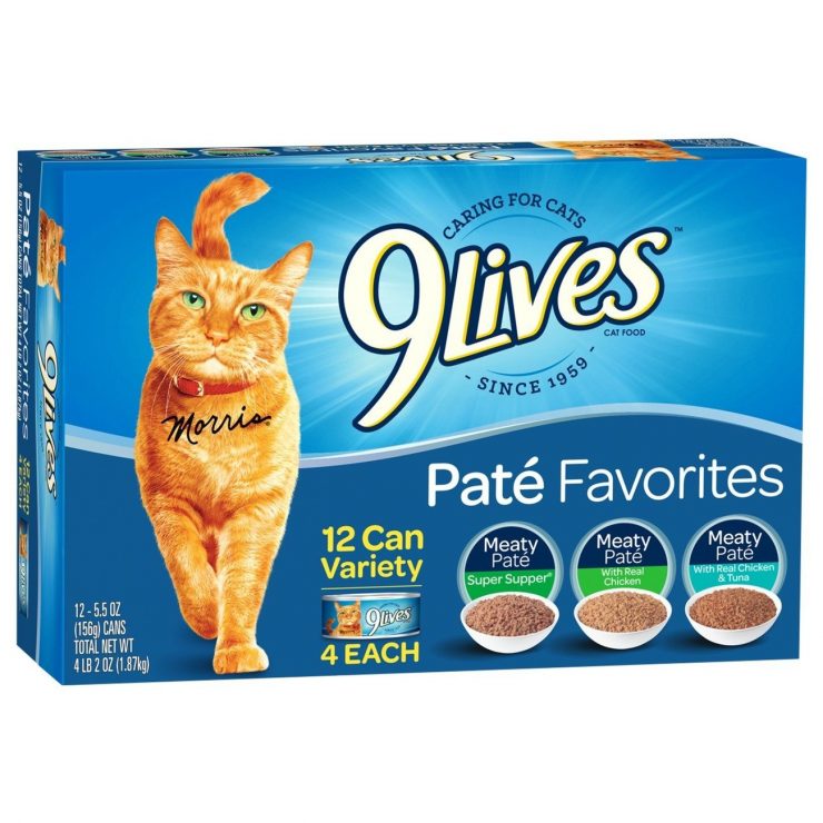 9 Lives Pate Favorites Variety Pack Canned Cat Food 3.99