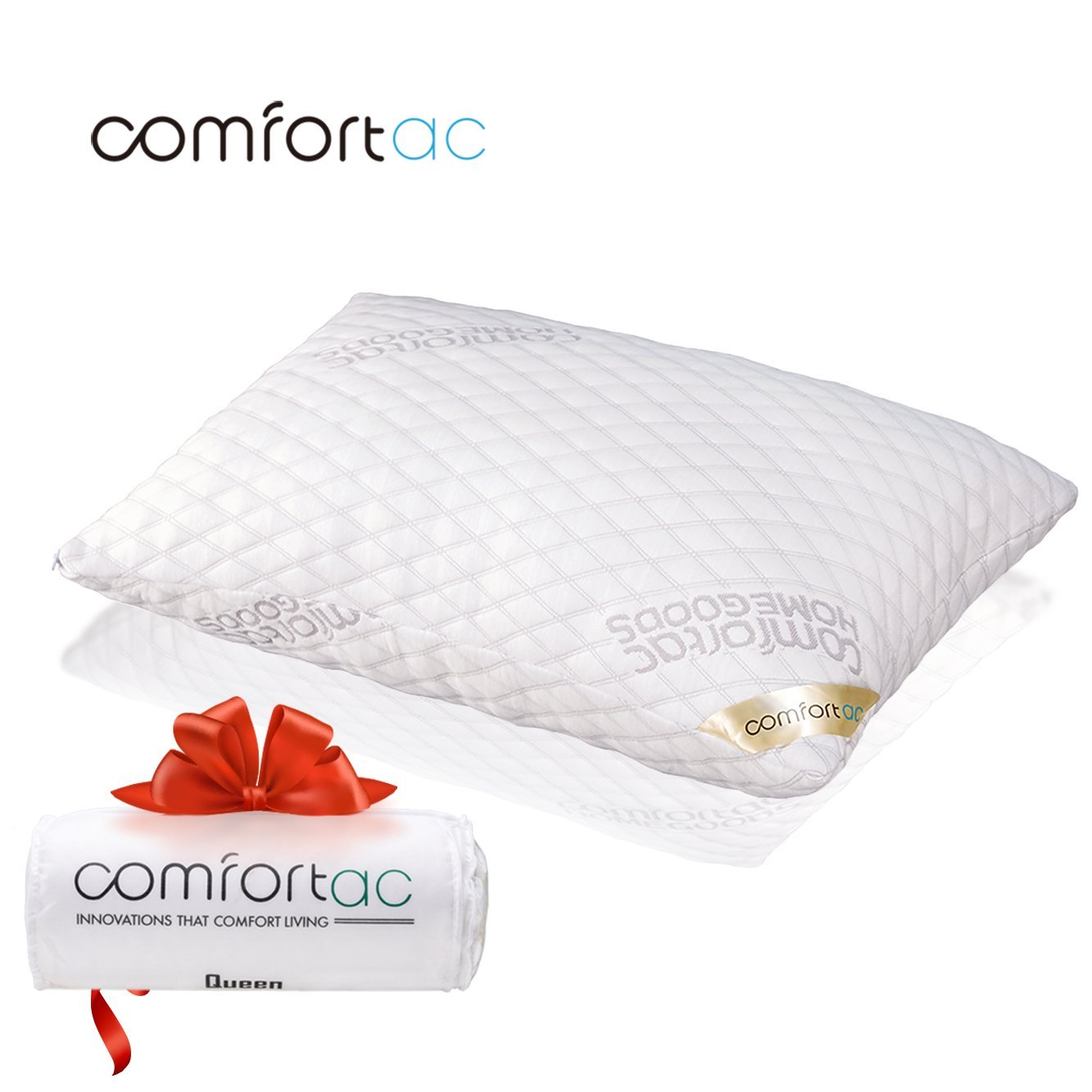 King Size Shredded Memory Foam Pillow by Comfortac 33.18
