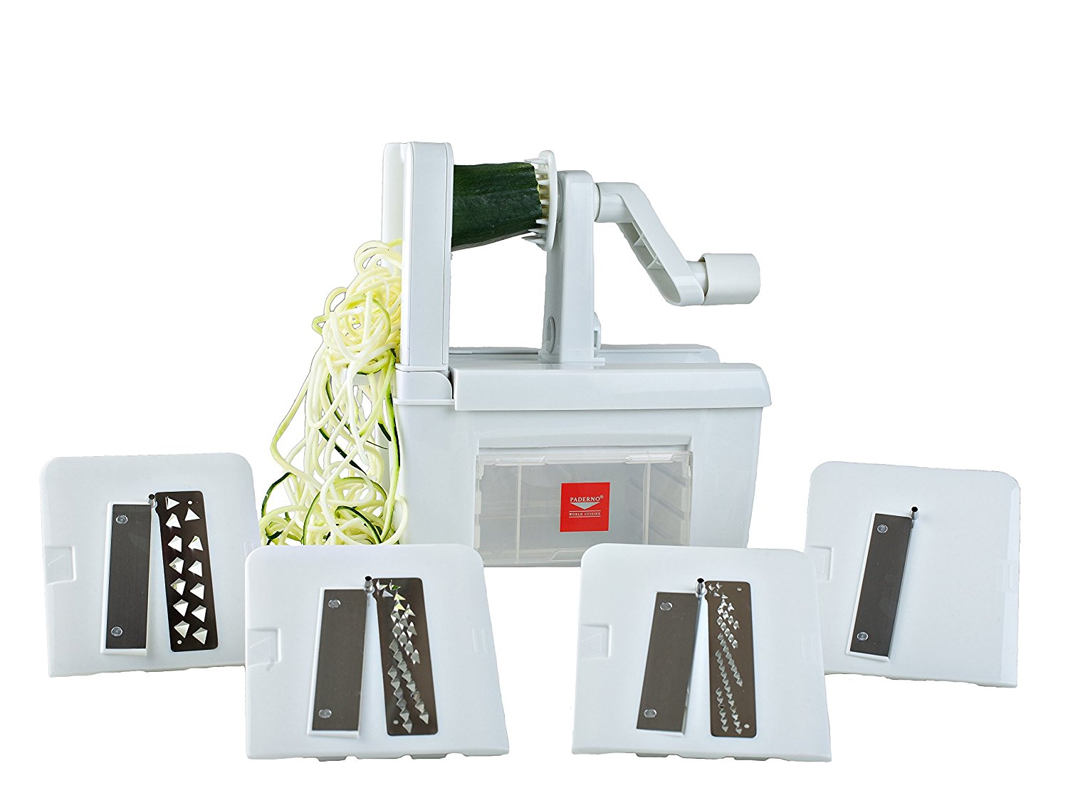 Paderno World Cuisine 4Blade Folding Vegetable Slicer / Spiralizer Pro