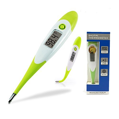 Medical Digital Thermometer 10 Sec Quick Read with Fever Indicator and