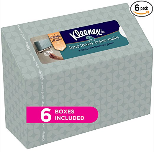 Kleenex Hand Towels, 60 Disposable Towels per Box, 6 Packs 10.94