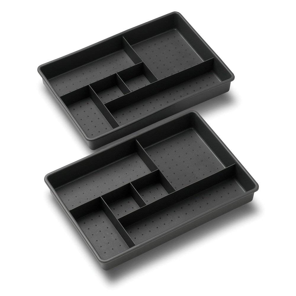 madesmart TwoPiece Drawer Organizer, Granite 5.55