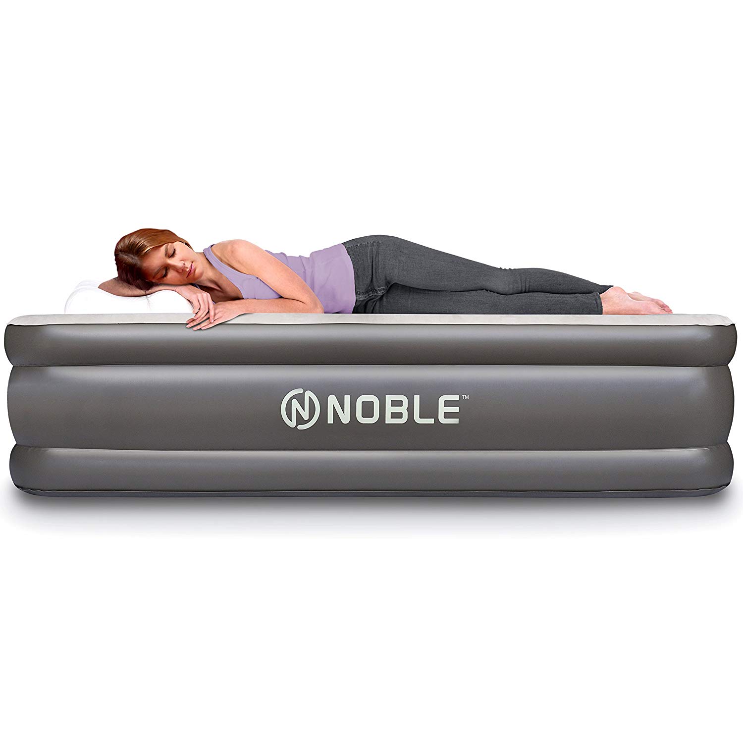 Noble Queen Size Comfort Double High Raised Air Mattress Only 74.95