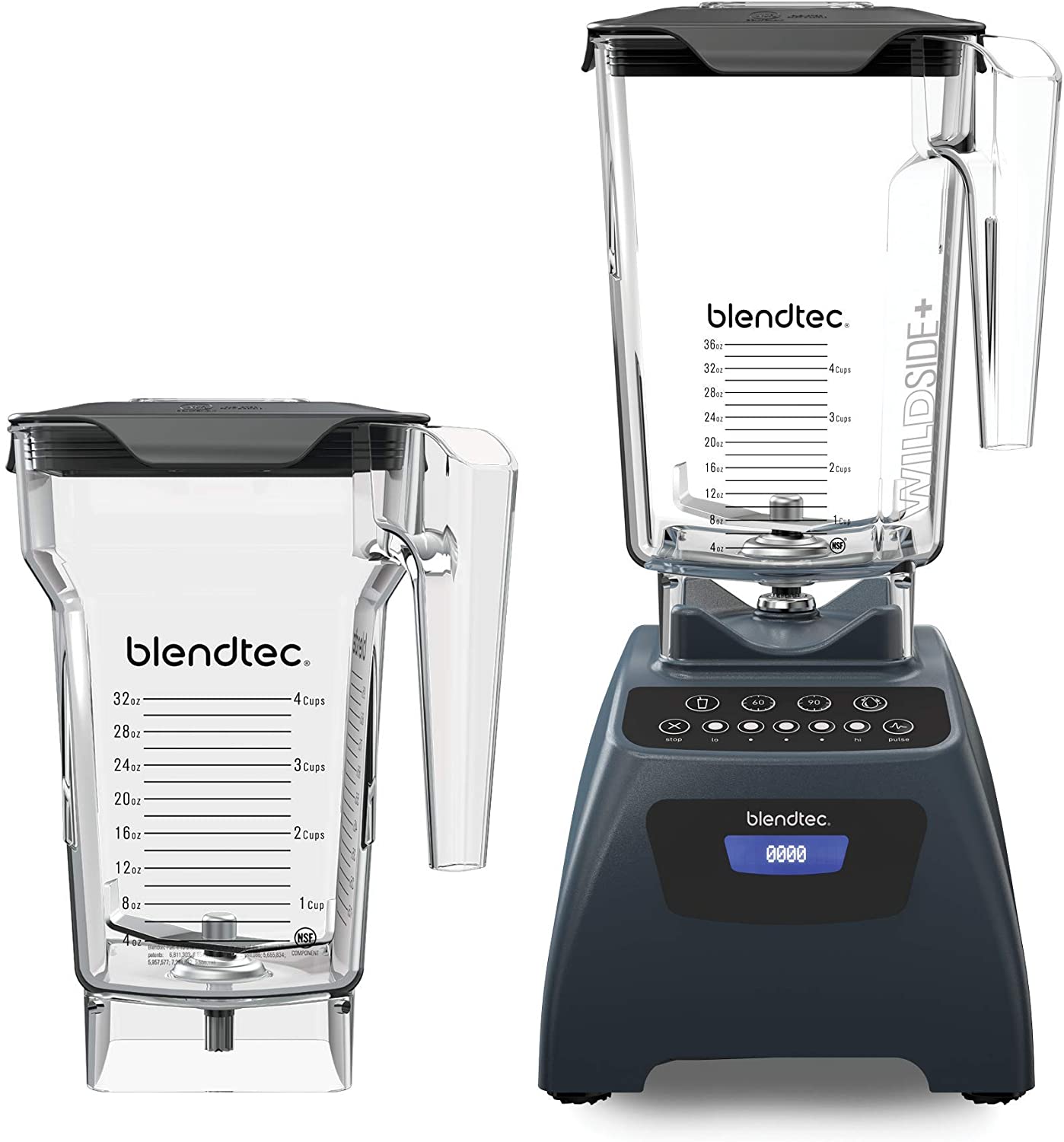 Blendtec Classic 575 Blender WildSide+ Jar (90oz) and FourSide Jar