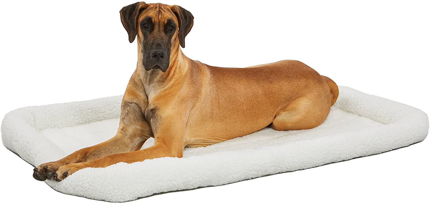 MidWest Bolster Pet Bed Dog Beds Ideal for Metal Dog Crates Machine