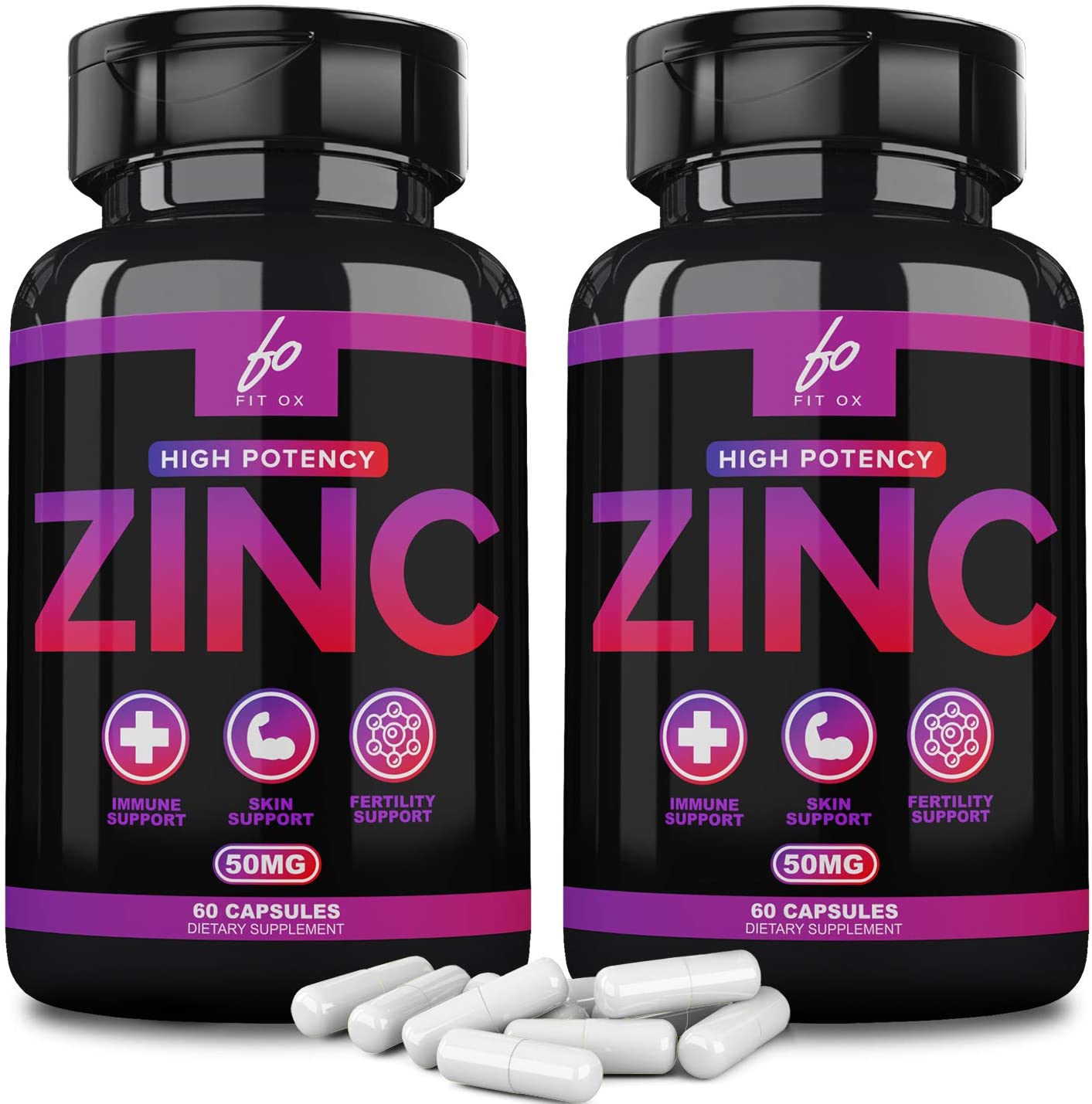Zinc 50mg Picolinate for Immune Support Booster, Zinc Vitamin