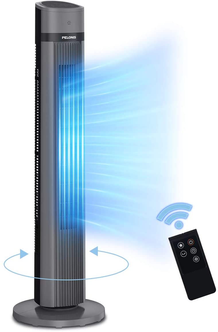 PELONIS PFT40A4AGB Electric Oscillating Stand Up Tower Fan with Quiet