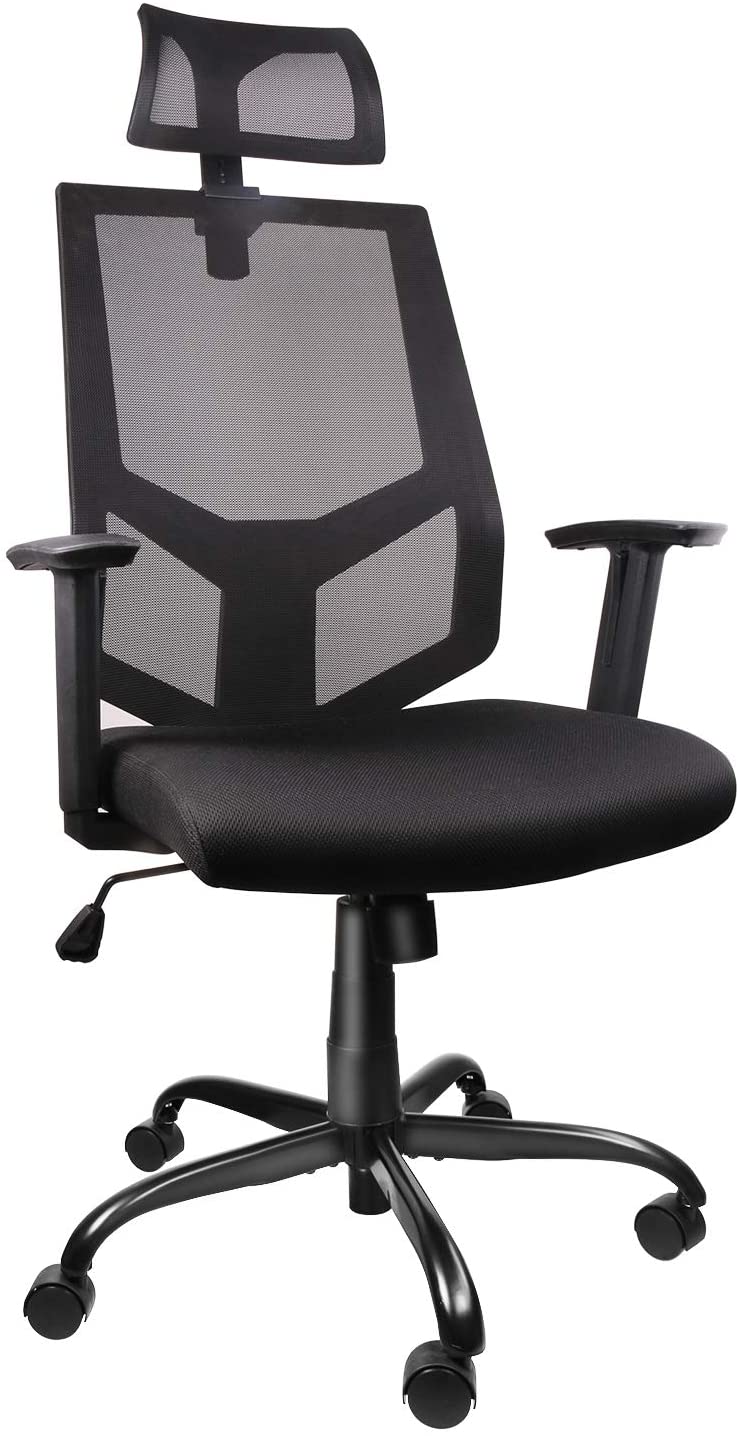 SMUGDESK Ergonomic Lumbar Support Mesh High Back Office Desk Chair Only