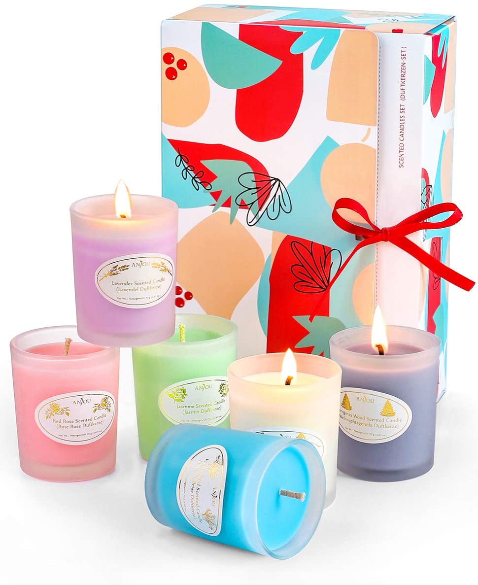 Anjou 6 Piece Aromatherapy Candle Gift Set Only 11.99