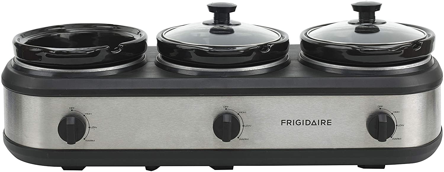 FRIGIDAIRE ESC3105SS Triple Slow Cooker Buffet Server, Stainless 29.98