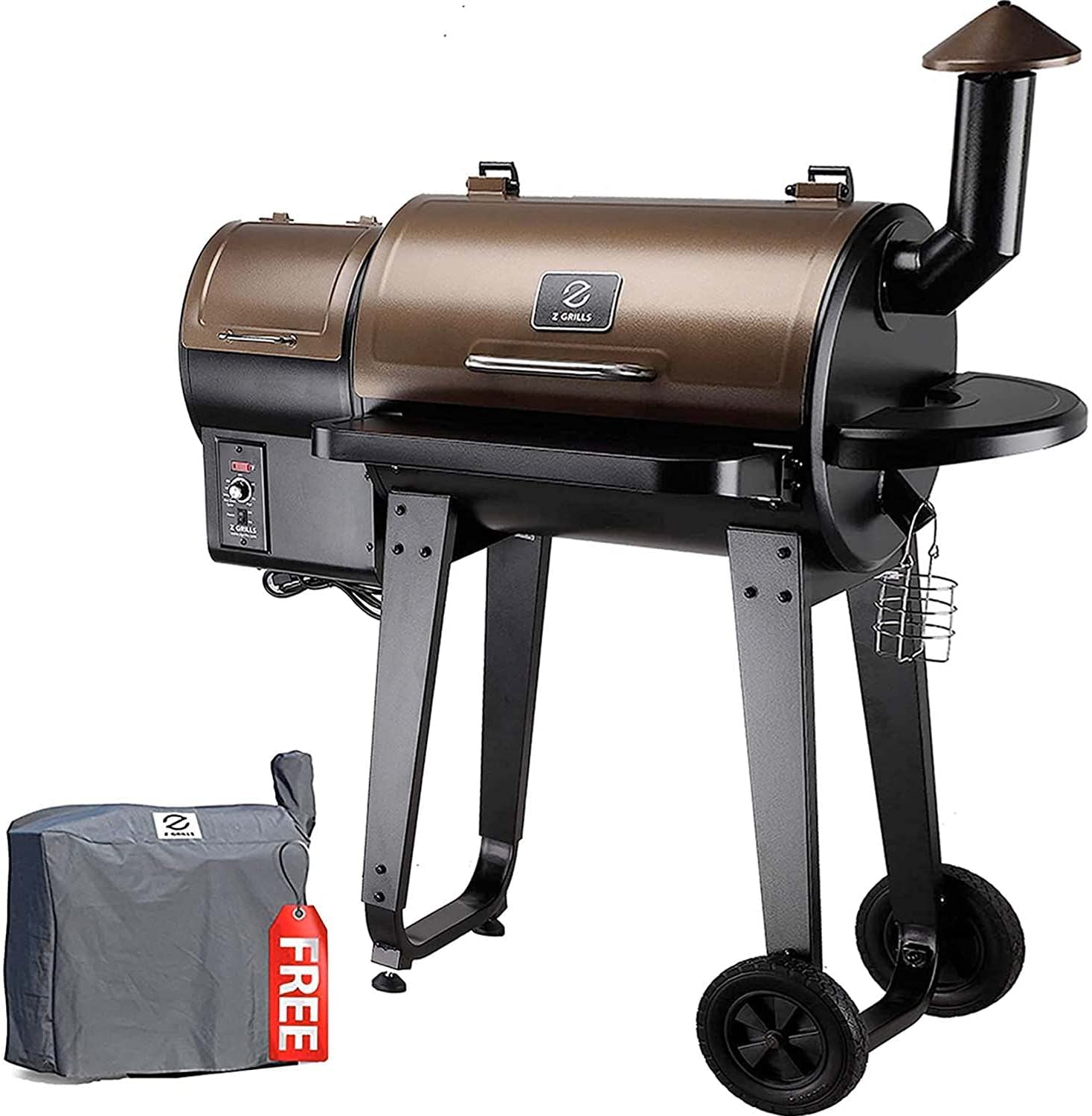 Z GRILLS ZPG450A 2020 Upgrade Wood Pellet Grill & Smoker 6 in 1 BBQ