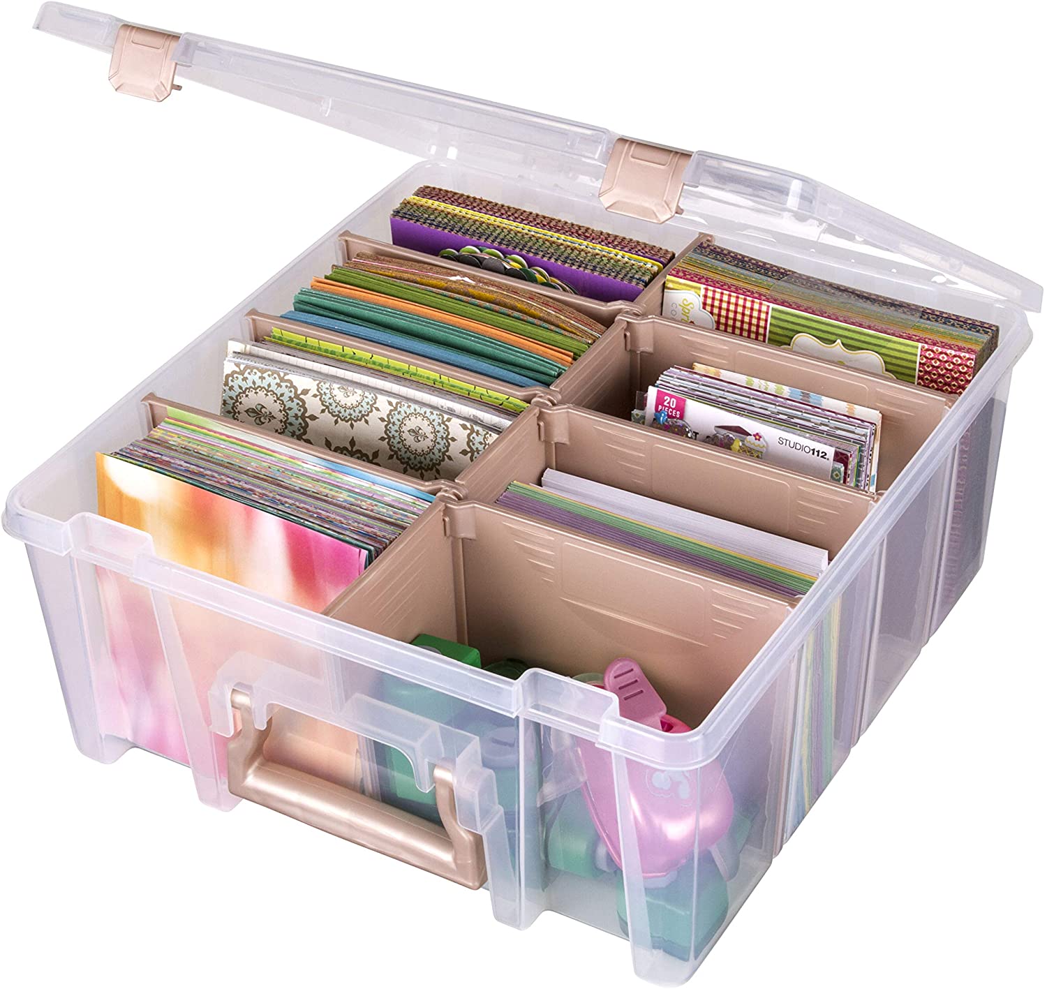ArtBin Super Satchel Double Deep, Portable Art & Craft Organizer with