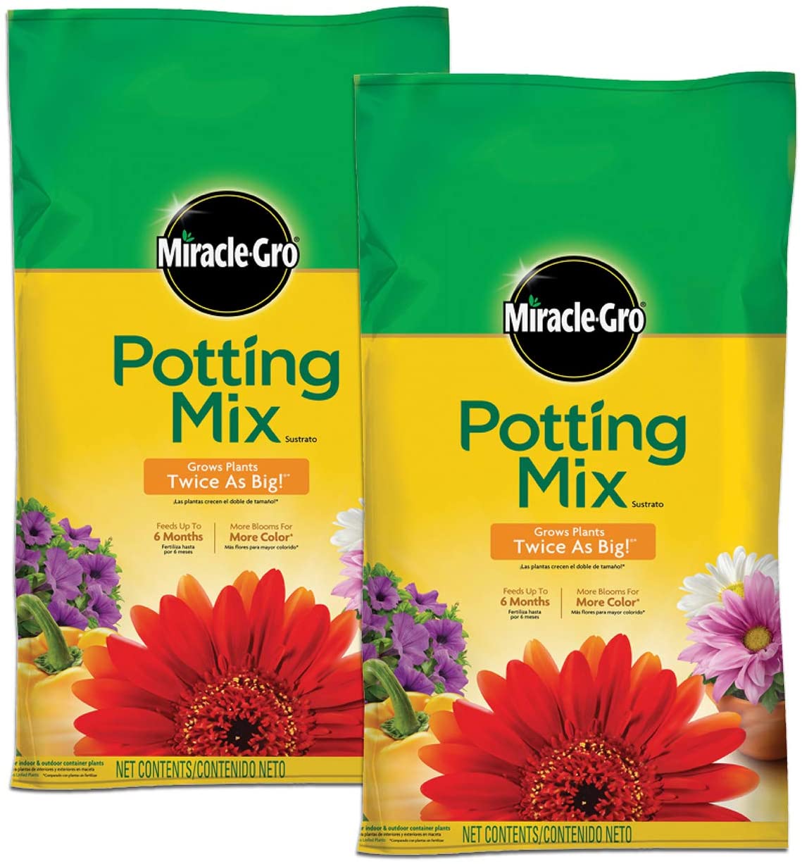 MiracleGro Potting Mix, 8 qt. (2 Pack) 14.21