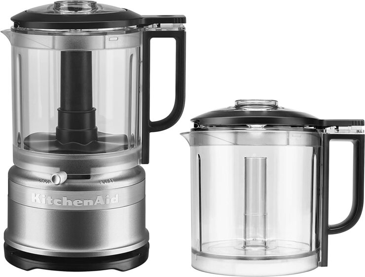 KitchenAid KFC0516CCU 5 Cup Food Chopper with Extra Work Bowl Contour