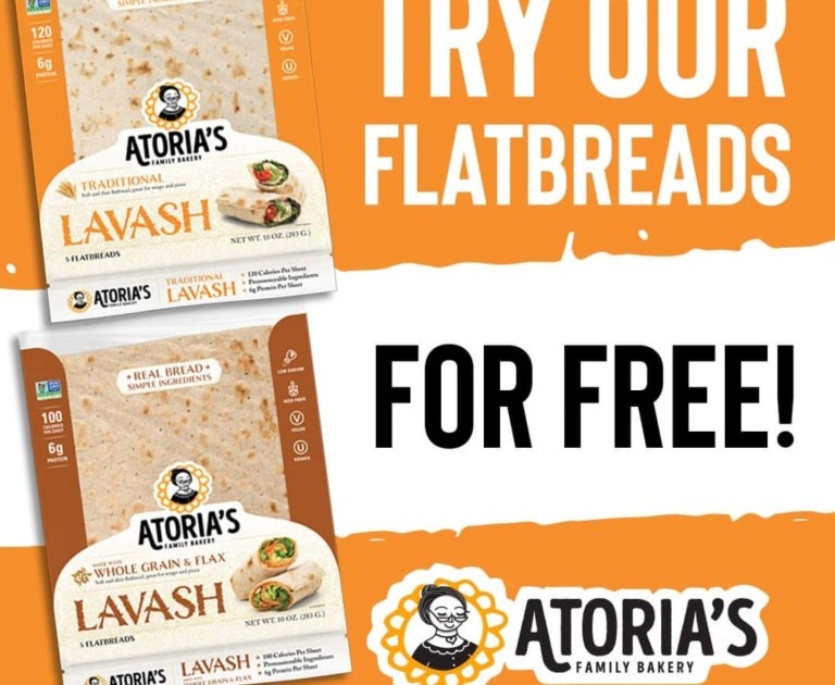 Friday FreebiesFree Atoria’s Family Bakery Flatbread Product Coupon