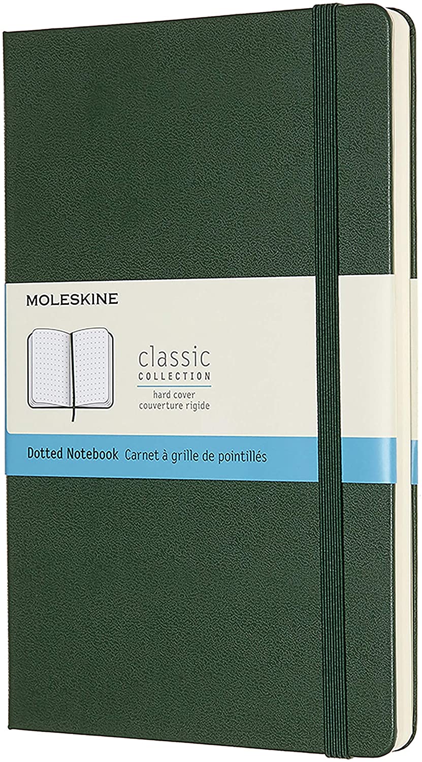 Moleskine Classic Notebook, Hard Cover, Large (5" x 8.25") Dotted