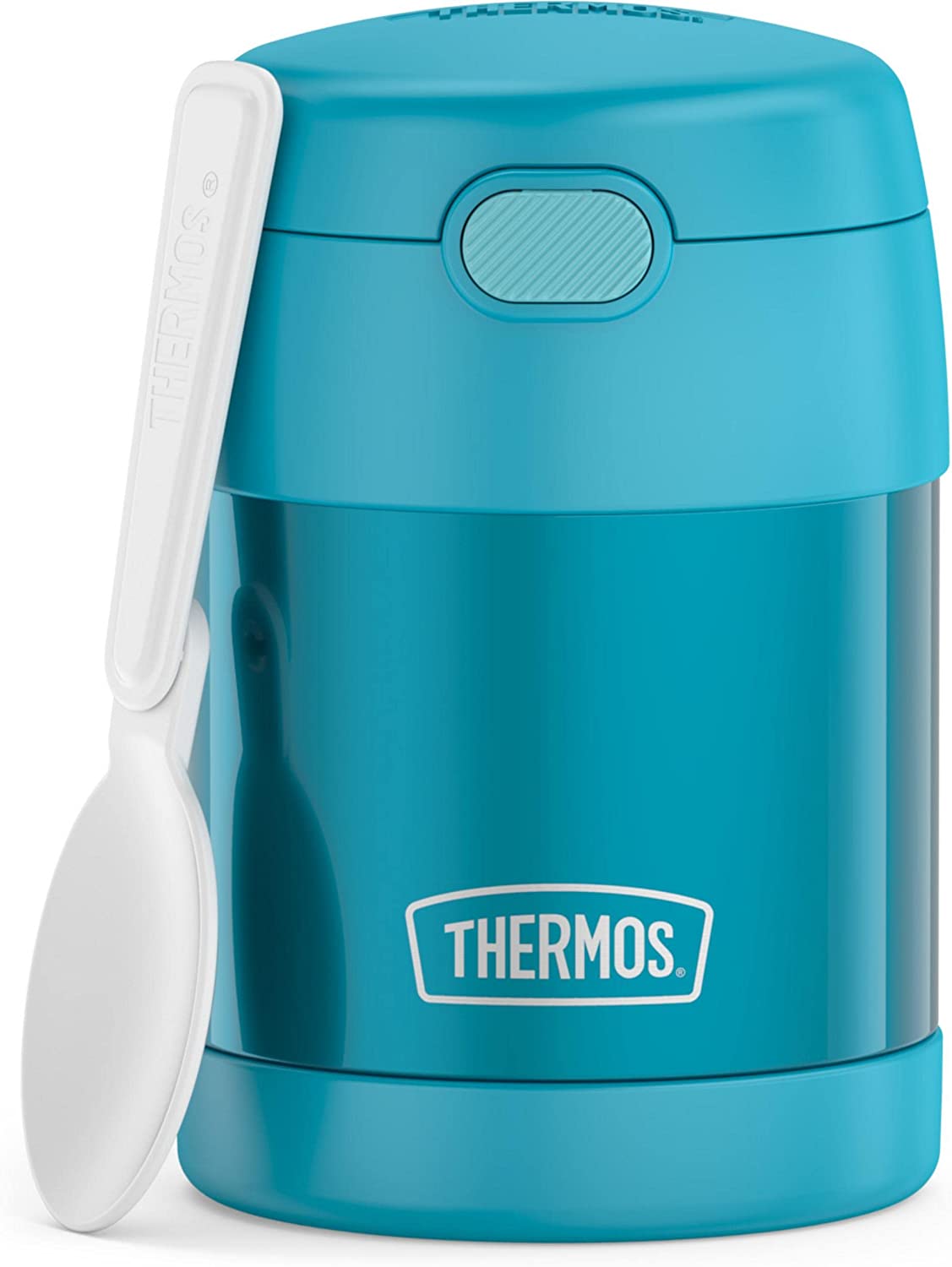 THERMOS FUNTAINER 10 Ounce Stainless Steel Vacuum Insulated Kids Food Jar with Folding Spoon