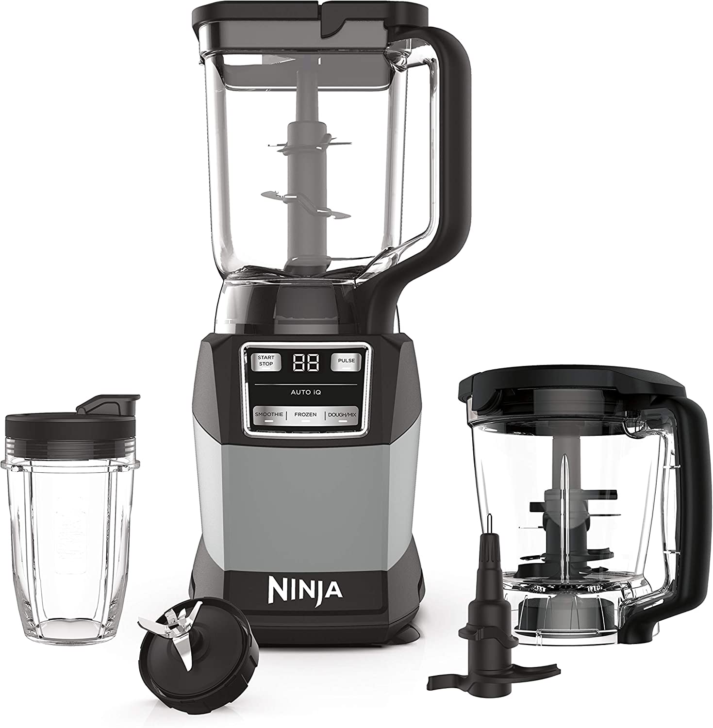 Ninja AMZ493BRN Compact Kitchen System, 1200W, 3 Functions for