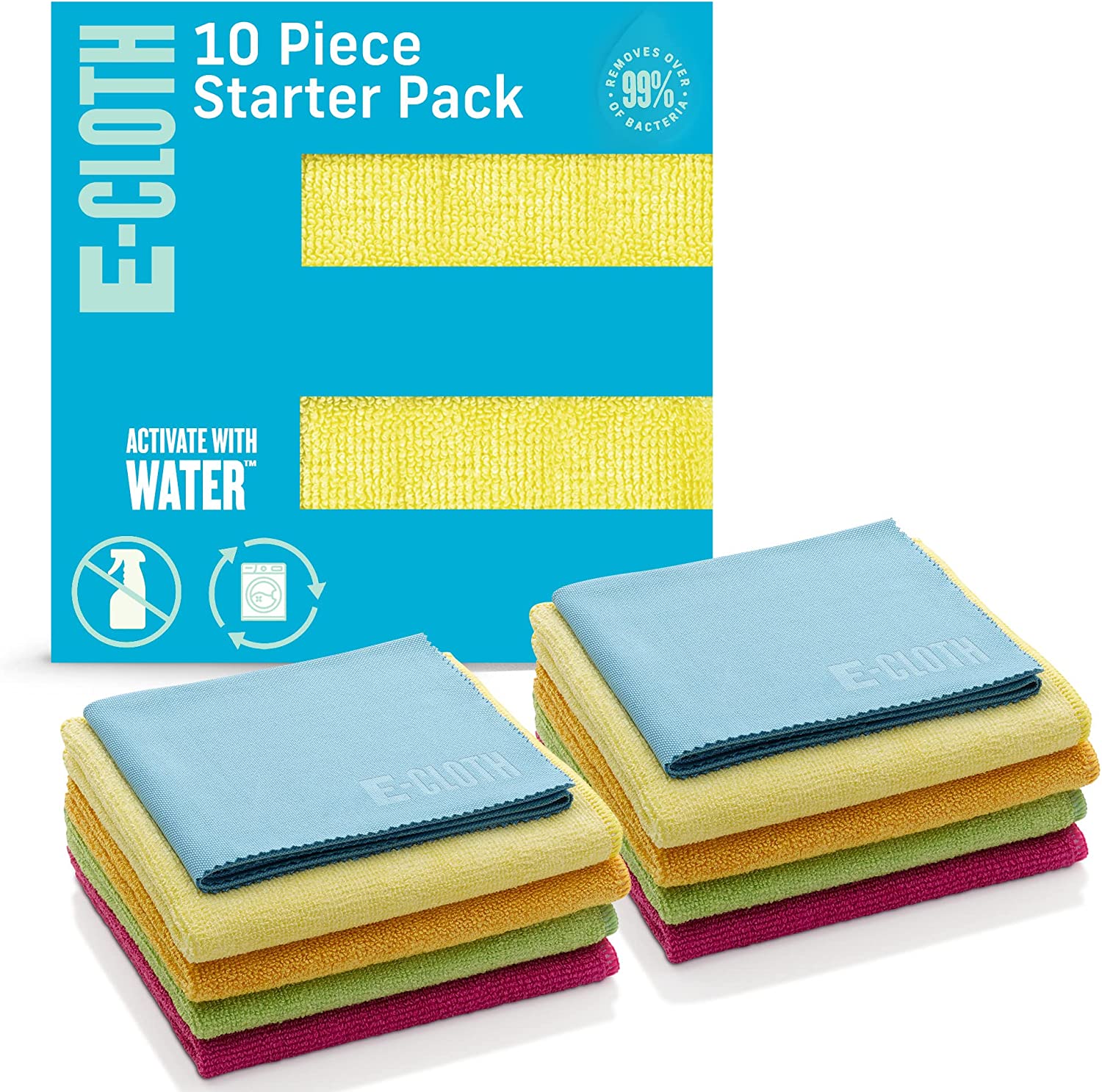 ECloth Starter Pack, Premium Microfiber Cleaning Cloths, Great
