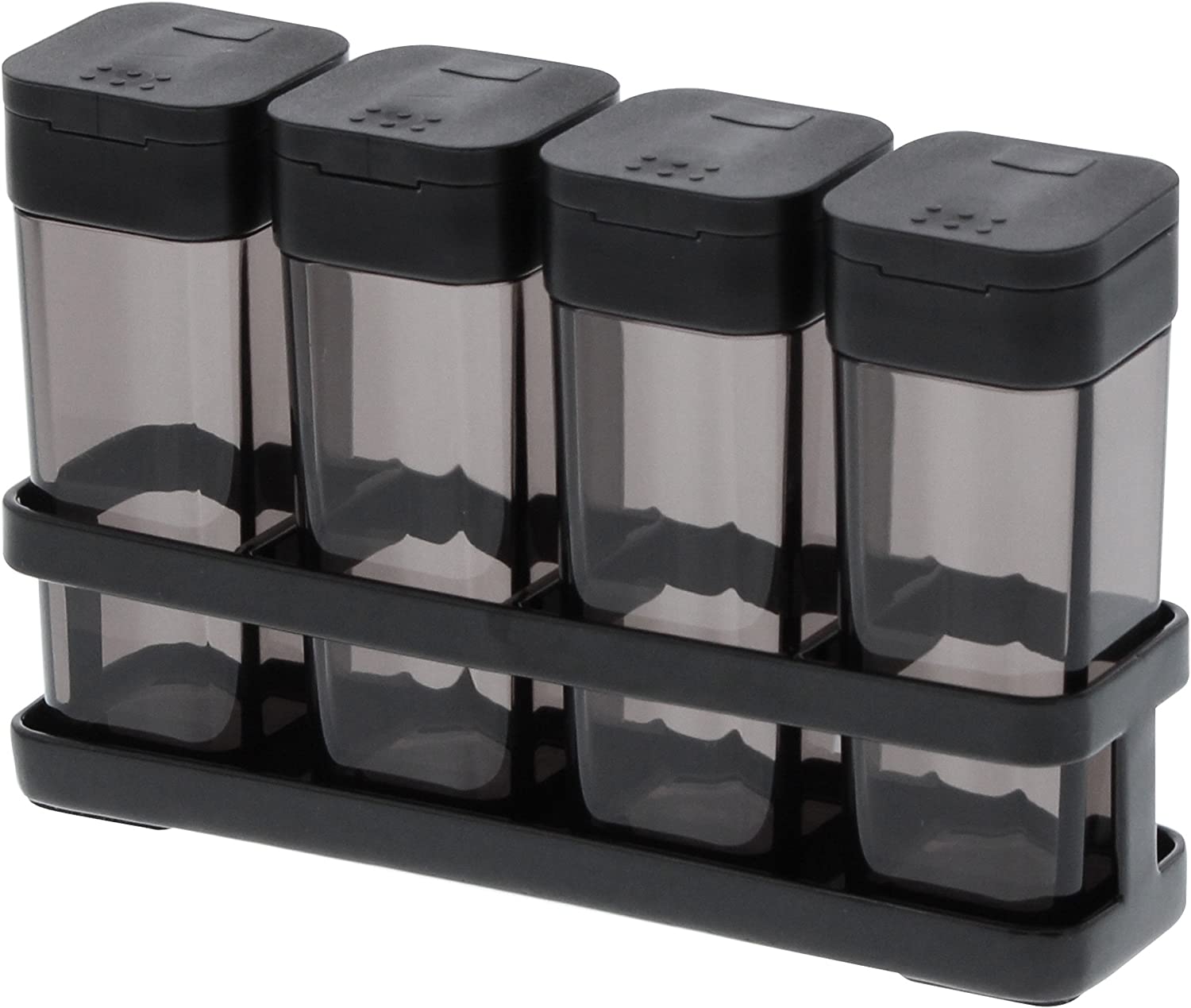 Yamazaki Home 4 Shakers Spice Bottles with RackKitchen Pantry