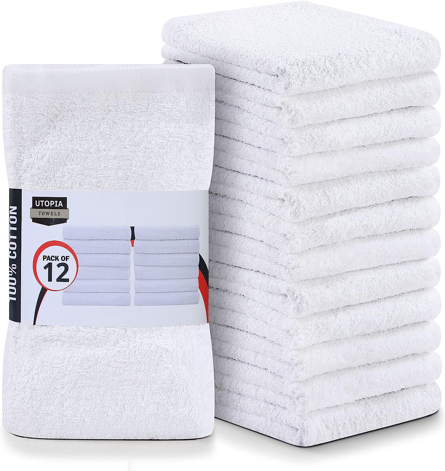 Utopia Towels Kitchen Bar Mop Towels, Pack of 12 Towels Only 14.99