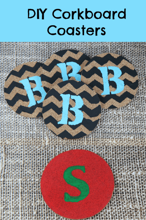 DIY Painted Cork Board Coasters BargainBriana