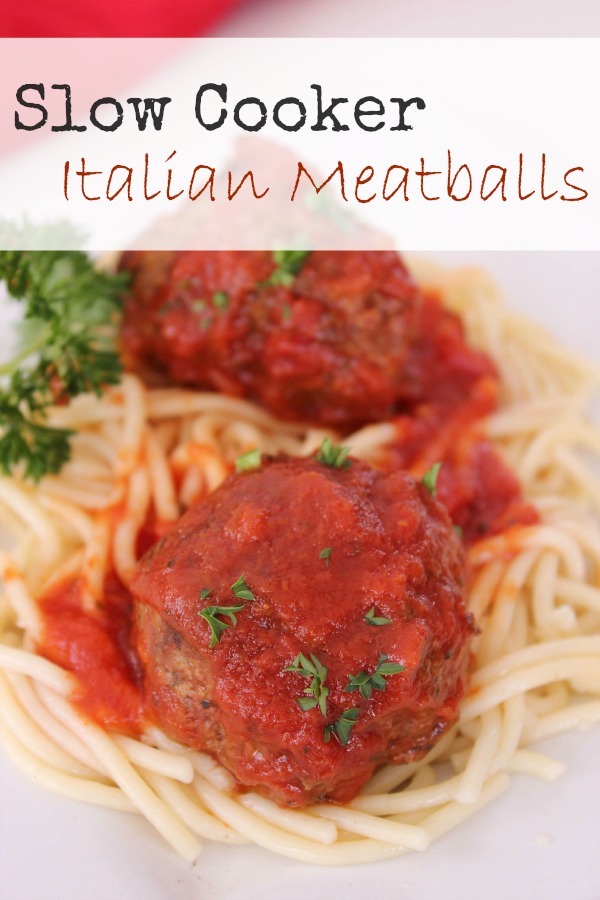 Slow Cooker Italian Meatballs BargainBriana