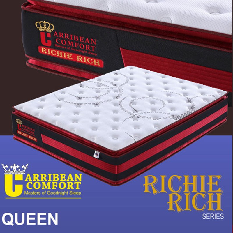 CARIBBEAN COMFORT “RICHIE RICH” TWO SIDE USE— PILLOW TOP— (QUEEN,KING