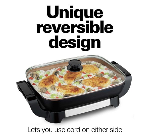 HAMILTON BEACH ELECTRIC SKILLET W/ GLASS LID » BarGAINSjam