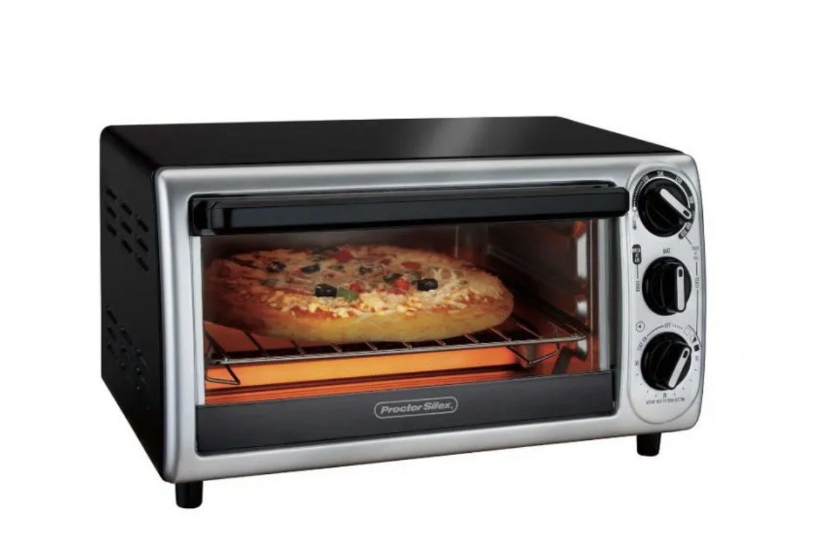PROCTOR SILEX 4-SLICE TOASTER OVEN -BLACK » BarGAINSjam