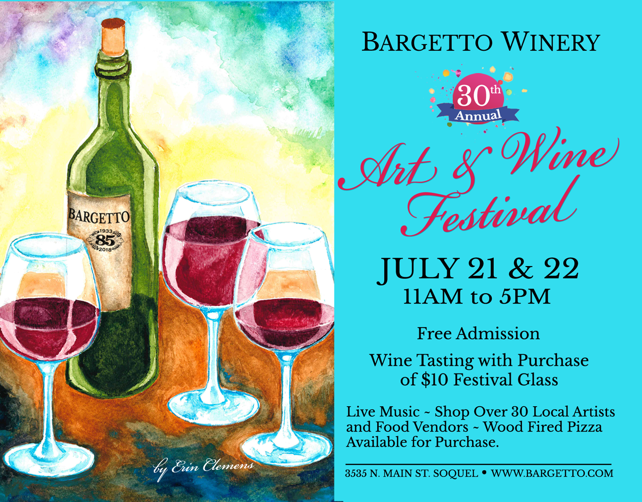 30th Annual Art & Wine Festival at BARGETTO WINERY