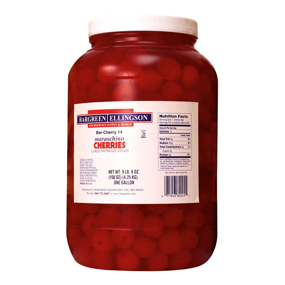 Stemless Maraschino Cherries 1 gal *Discontinued* Bargreen Ellingson