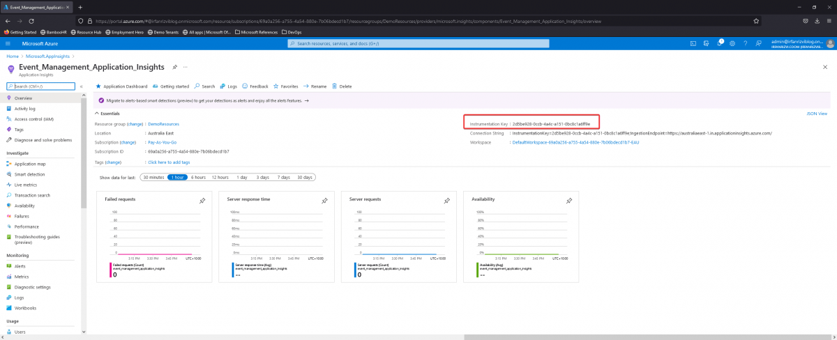 Azure Application Insights telemetry correlation Azure Monitor