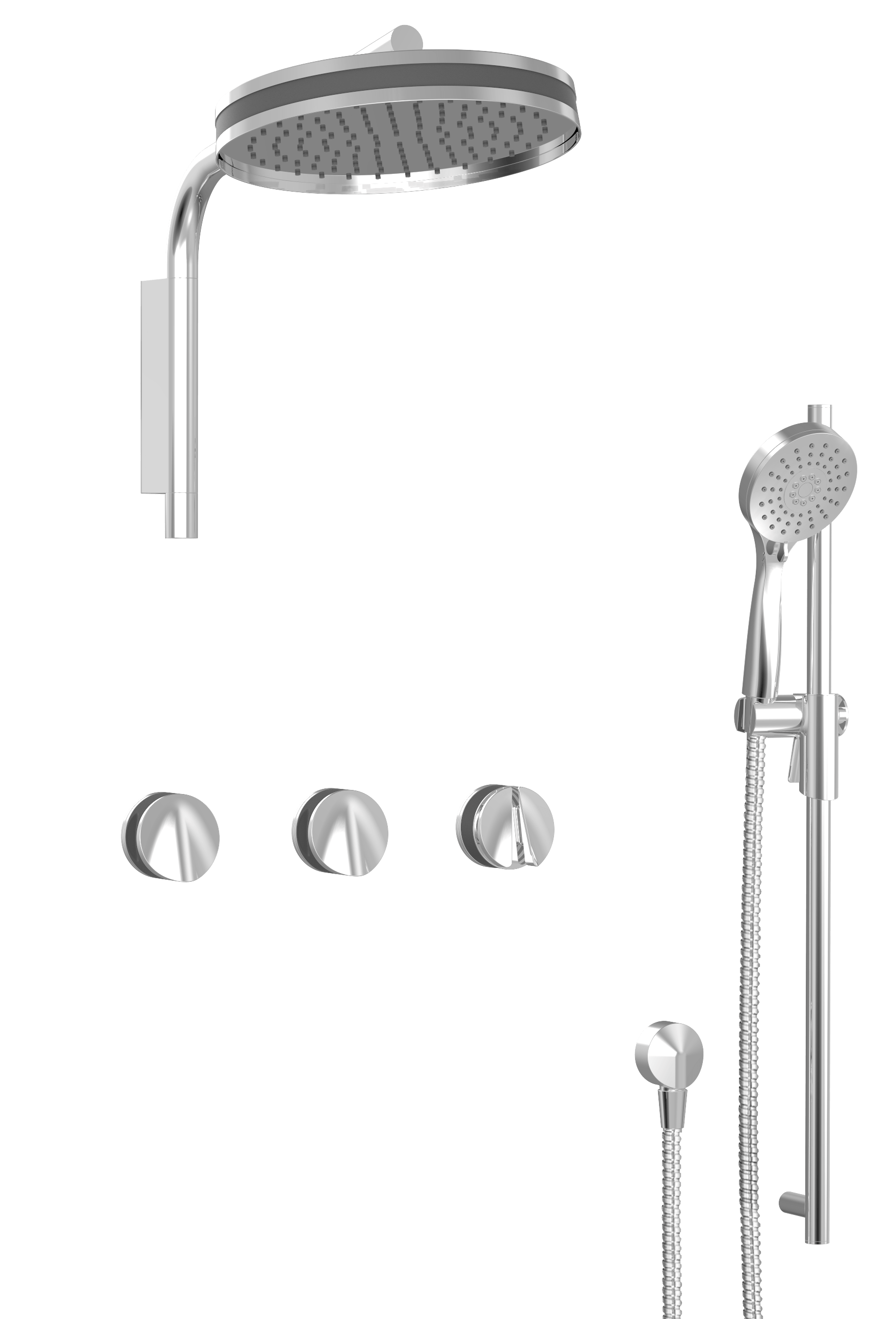 Complete thermostatic shower set BARIL Design