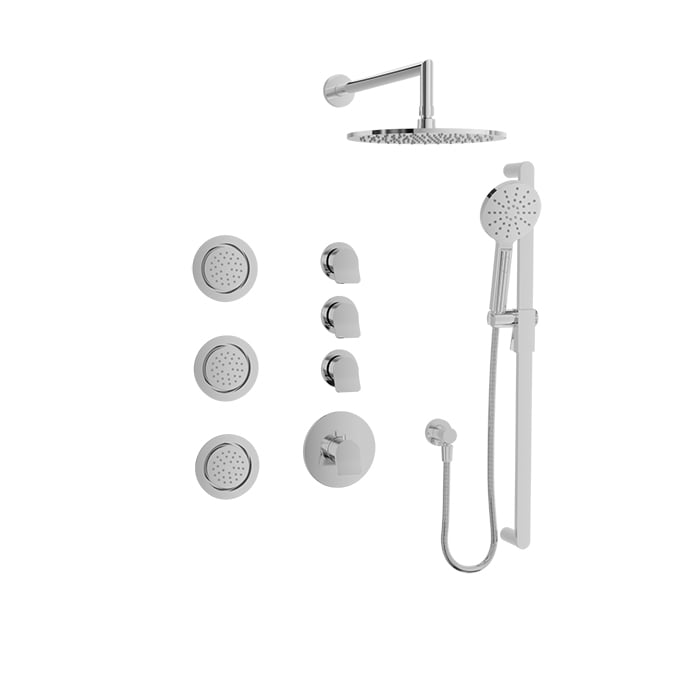 Complete thermostatic shower kit PRO395046 BARIL Design