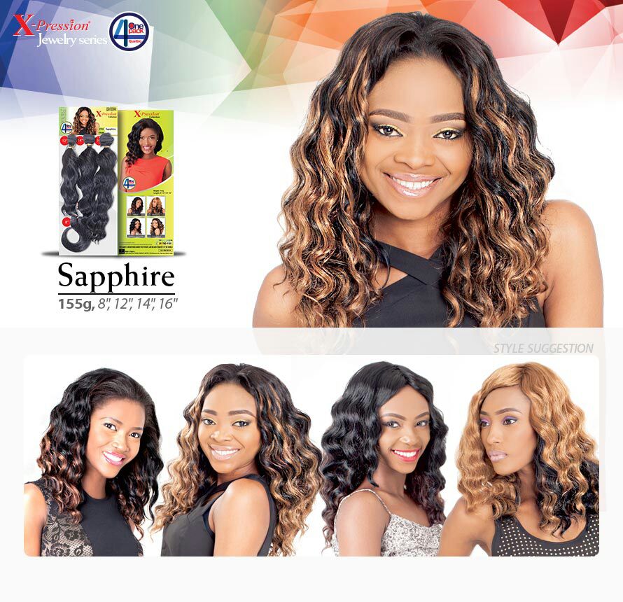 SAPPHIRE WEAVE SYNTETISKT HÅR Barisi International