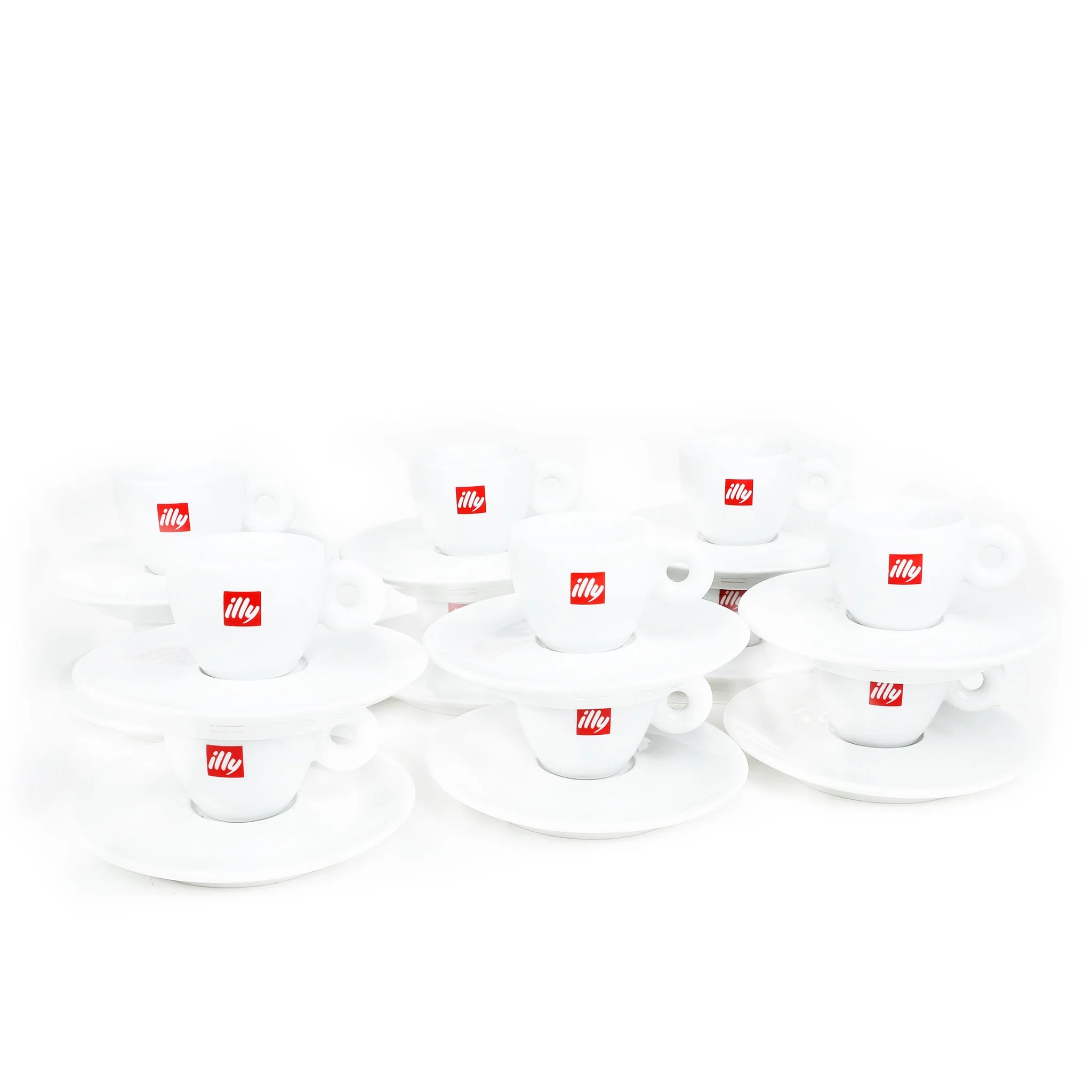 Illy Espresso Coffee Cups Set of 12 Original Cups and Saucers