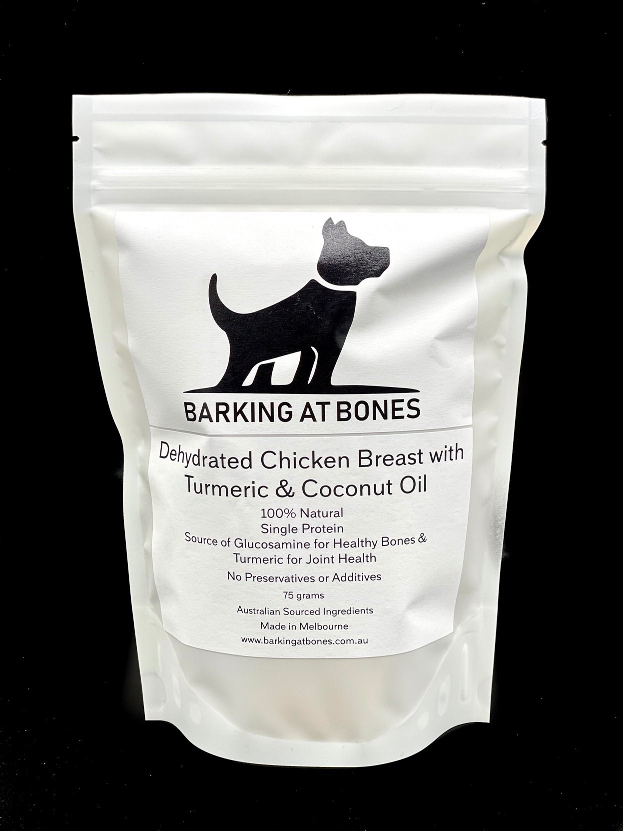 Dehydrated Chicken Breast with Turmeric & Coconut Oil Barking At Bones