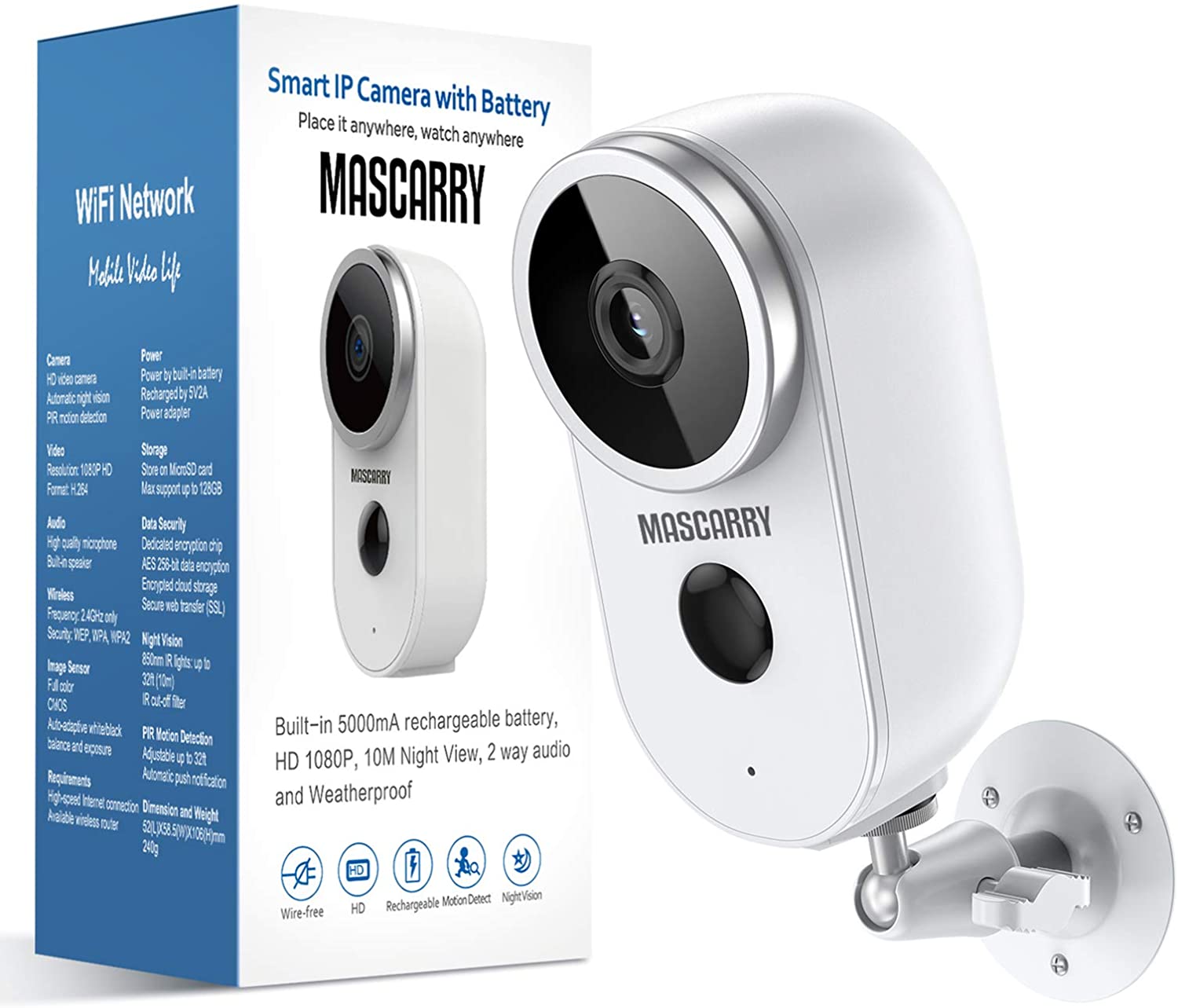 MASCARRY Wireless Security Camera Falls a New Low at 47 on Amazon