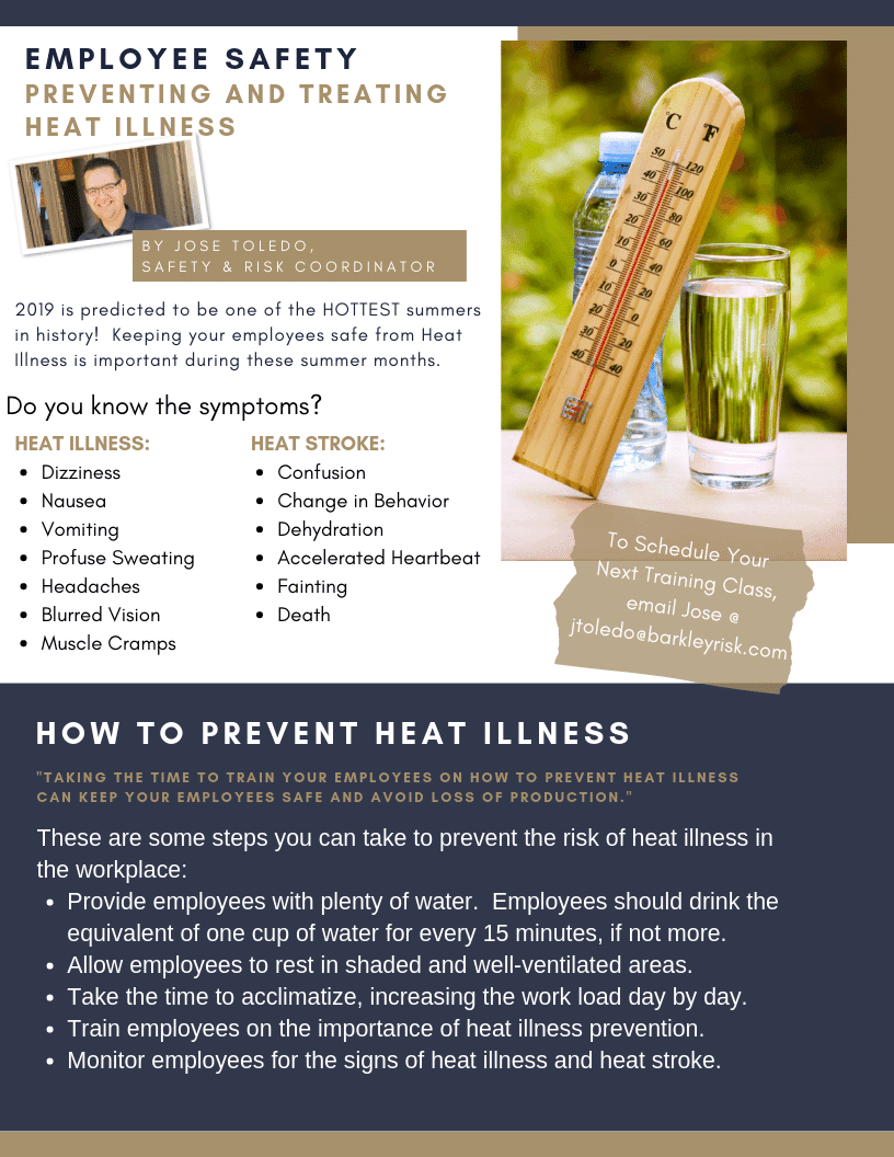 Heat Illness Prevention Barkley Risk Management and Insurance