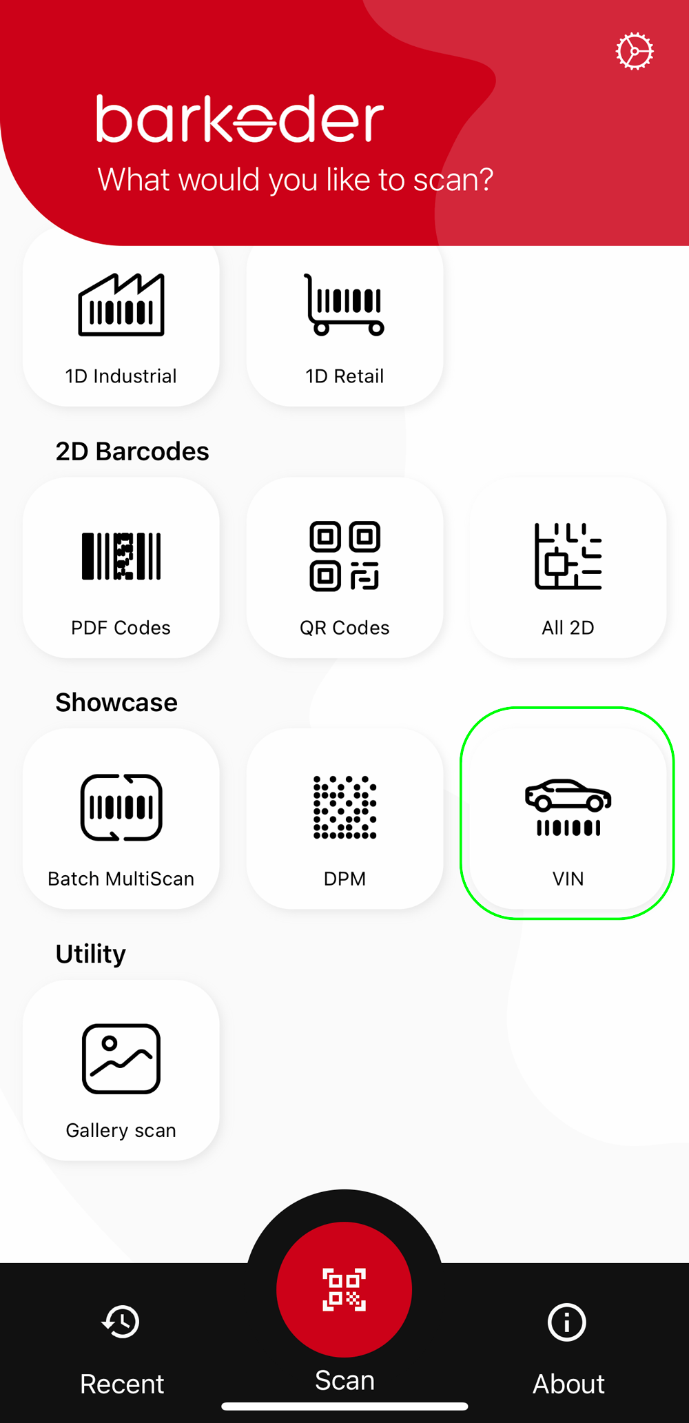 Barcode Scanner SDK for VIN barcodes barKoder