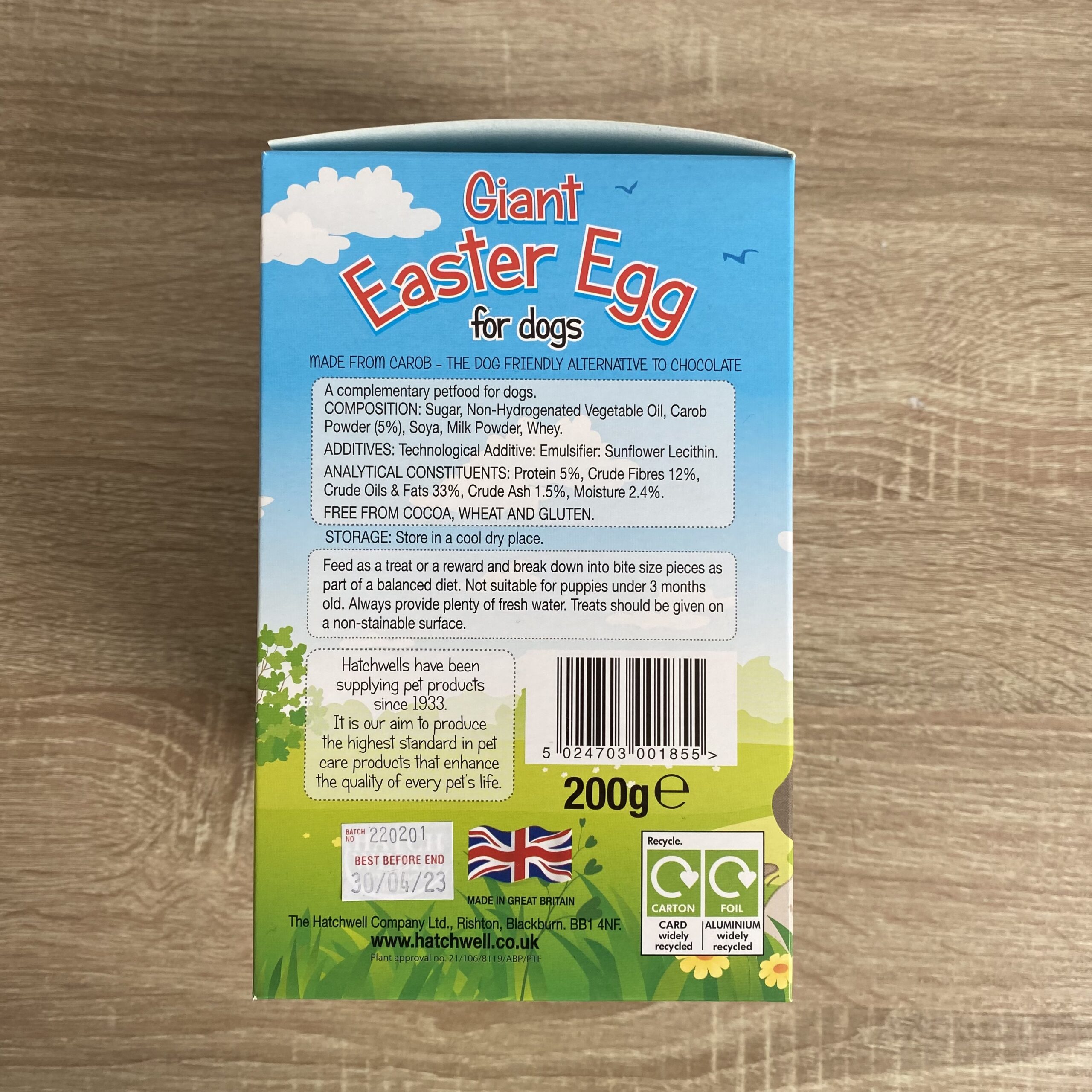 Giant Easter Egg for Dogs Easter Treats Barks & Co