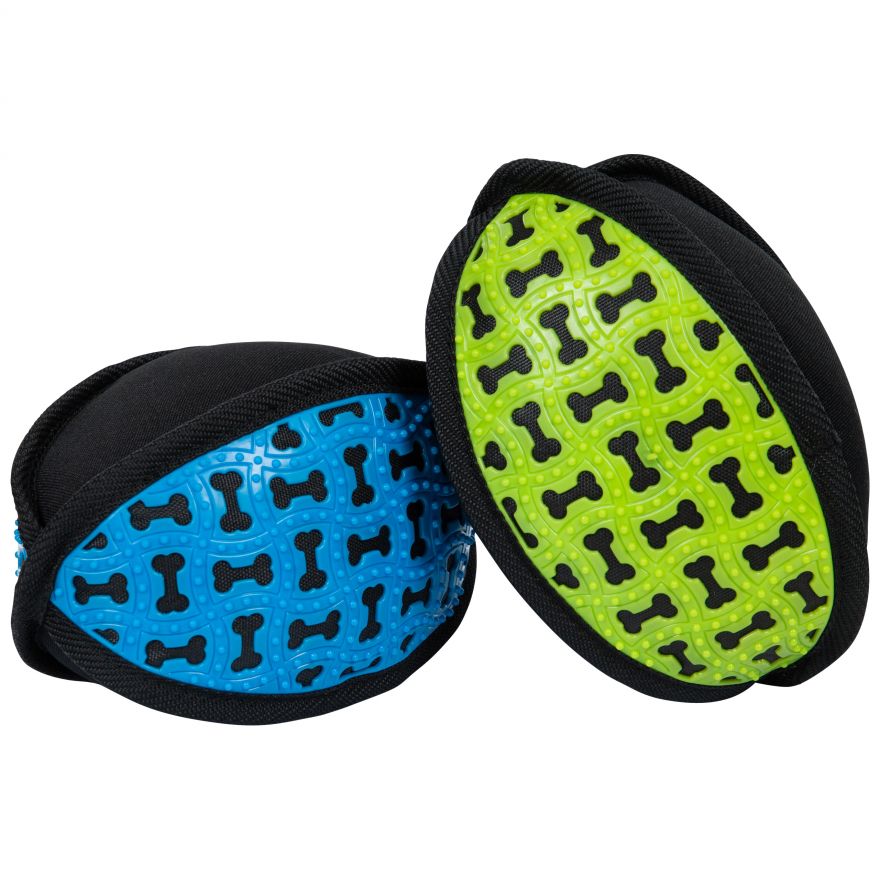 TRESPAWS Rugby Ball Set With Squeaker Barks & Co