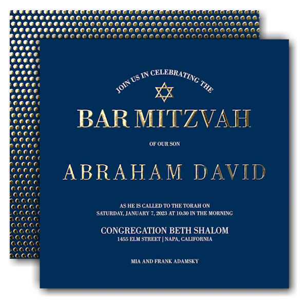Fresh Edict Bar Mitzvah Invitation Bar Mitzvah invitations