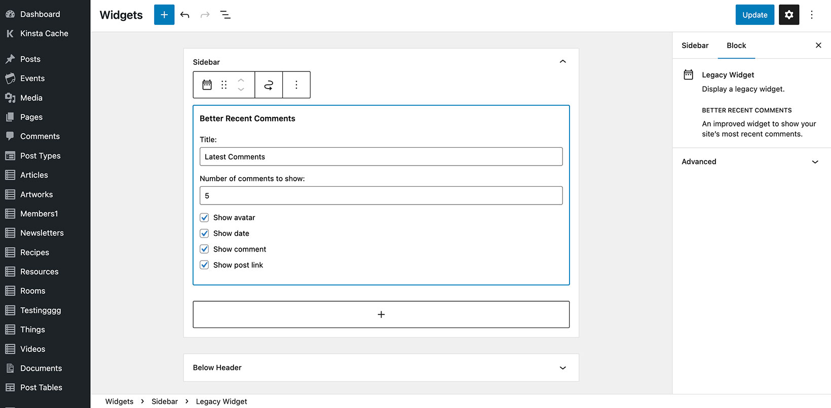 How to Use the Better Recent Comments Widget in WordPress