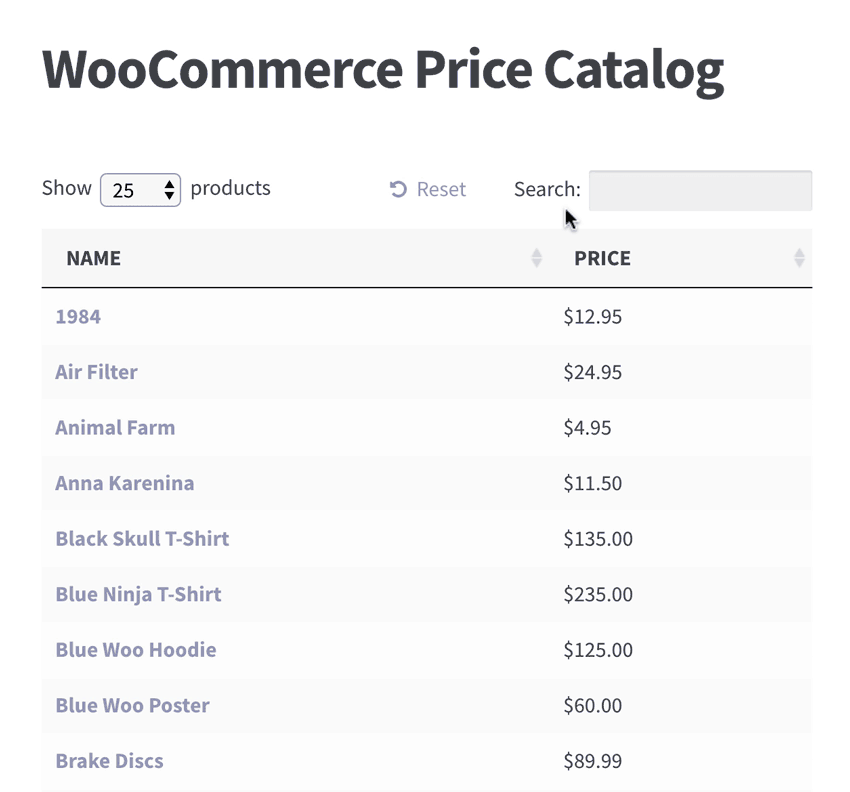 Create a Price Catalog with Price List Plugin
