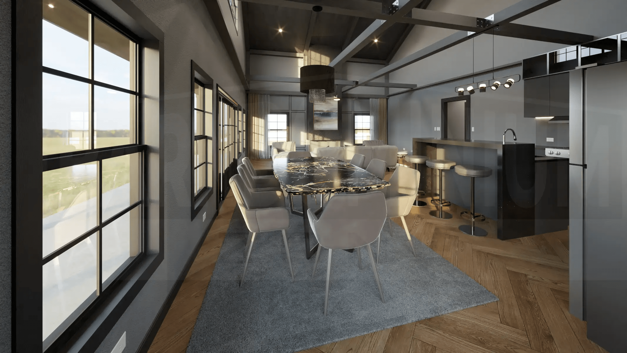 3Bedroom The Ferndown Barndominium With Home Office